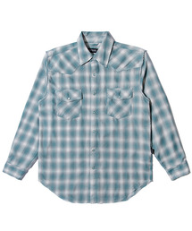 JOEGUSH（ジョーガッシュ）の「Kurt 3 Flannel Shirt (Teal Green)（シャツ/ブラウス）」