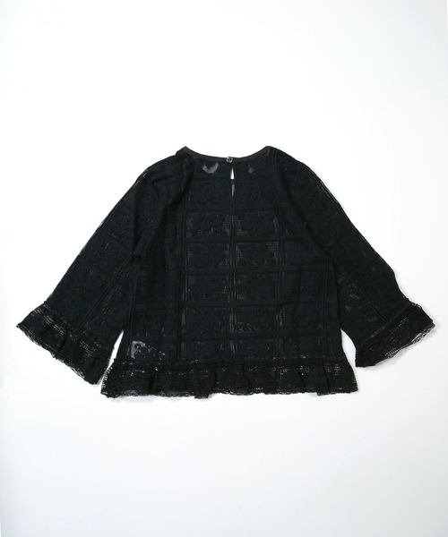 MAKE YOUR DAY（メイクユアデイ）の「ママとおそろいレースブラウス■80～140cm（シャツ/ブラウス・キッズ・ブラック/アイボリー・80/90/100/110/120/130）」の4枚目の写真