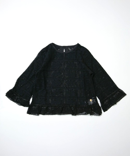 MAKE YOUR DAY（メイクユアデイ）の「ママとおそろいレースブラウス■80～140cm（シャツ/ブラウス・キッズ・ブラック/アイボリー・80/90/100/110/120/130）」の3枚目の写真