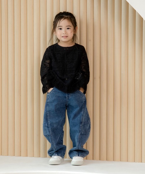 MAKE YOUR DAY（メイクユアデイ）の「ママとおそろいレースブラウス■80～140cm（シャツ/ブラウス・キッズ・ブラック/アイボリー・80/90/100/110/120/130）」の7枚目の写真