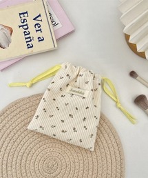TONE SELECT GOODS | 【urge select】小花柄 ナチュラルカラー コーデュロイ 巾着ポーチ(ポーチ)