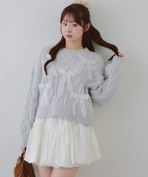 セール】オーガンリボンモールニット（ニット/セーター）｜Another