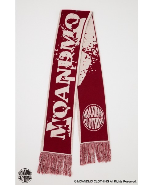 MOUSSY（マウジー）の「MOANDMO JACQUARD マフラー（ストール/ショール・レディース・マジェンタ/ネイビー・FREE）」の14枚目の写真