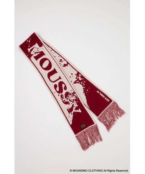 MOUSSY（マウジー）の「MOANDMO JACQUARD マフラー（ストール/ショール・レディース・マジェンタ/ネイビー・FREE）」の15枚目の写真