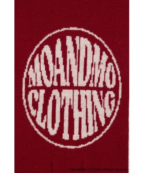 MOUSSY（マウジー）の「MOANDMO JACQUARD マフラー（ストール/ショール・レディース・マジェンタ/ネイビー・FREE）」の18枚目の写真