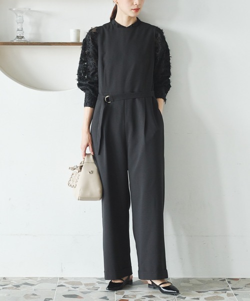 【新品タグ付】ライトチノ ベルト付き オールインワン URBAN RESEARCH（アーバンリサーチ）の「ベルト付きオールインワン