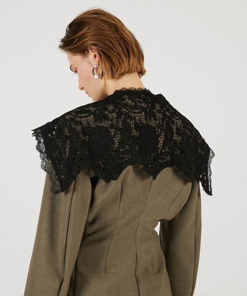 PRANK PROJECT（プランクプロジェクト）の「スクエアレースカラー / Square Lace Collar（付け襟・レディース・ブラック/ホワイト・FREE）」の11枚目の写真