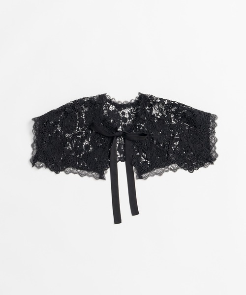PRANK PROJECT（プランクプロジェクト）の「スクエアレースカラー / Square Lace Collar（付け襟・レディース・ブラック/ホワイト・FREE）」の4枚目の写真