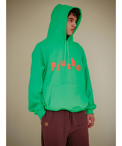 PSUCHE(プシュケ)の「LOGO OVERFIT HODDIE_PEA GREEN(パーカー・レディース・その他・MEDIUM/LARGE)」の5枚目の写真