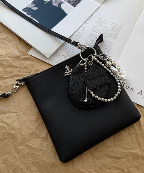 NOLITA LABORATORY（ノリータラボラトリー）の「【 NOLITA / ノリータ 】パールビーズ バッグチャーム 4点セット 小物入れ・タグチャーム・ビーズループ付き キーリング（チャーム・レディース・ブラック・FREE）」の5枚目の写真