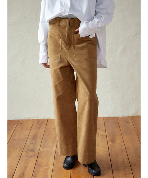 LARGO(ラルゴ)の「Pocket wide pants (brown)(その他パンツ・レディース・その他・SMALL/MEDIUM)」の1枚目の写真