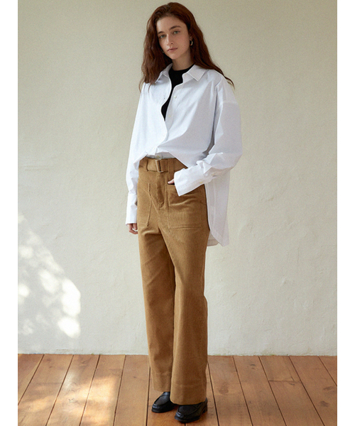 LARGO(ラルゴ)の「Pocket wide pants (brown)(その他パンツ・レディース・その他・SMALL/MEDIUM)」の2枚目の写真
