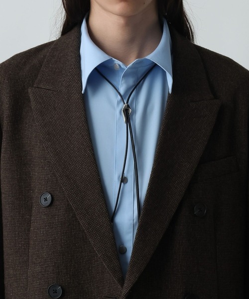 HARE（ハレ）の「【MADE IN JAPAN】レザーループタイ(HARE)（ネックレス・メンズ・ブラック・FREE）」の2枚目の写真