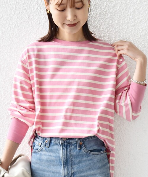 SHIPS別注】TENNESSEE:〈洗濯機可能〉ワイド ボーダー TEE（Tシャツ