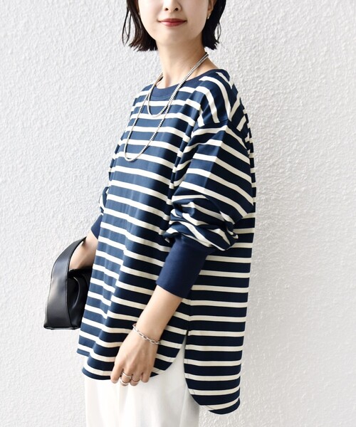 SHIPS別注】TENNESSEE:〈洗濯機可能〉ワイド ボーダー TEE（Tシャツ