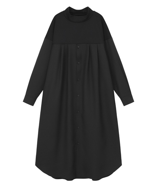 ZUCCa（ズッカ）の「シャツドッキングジャージィー / ワンピース / S（ワンピース・レディース・ブラック/ネイビー/オレンジ・M size）」の5枚目の写真