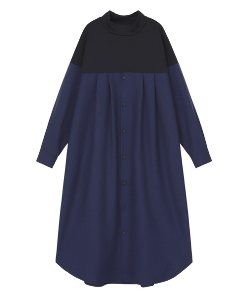 ZUCCa（ズッカ）の「シャツドッキングジャージィー / ワンピース / S（ワンピース・レディース・ブラック/ネイビー/オレンジ・M size）」の13枚目の写真