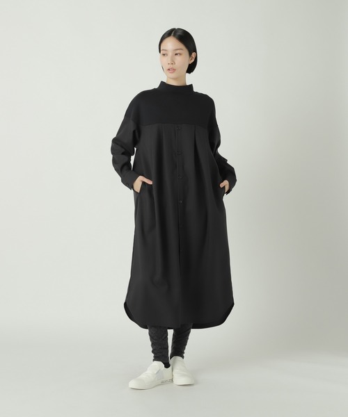 ZUCCa（ズッカ）の「シャツドッキングジャージィー / ワンピース / S（ワンピース・レディース・ブラック/ネイビー/オレンジ・M size）」の10枚目の写真