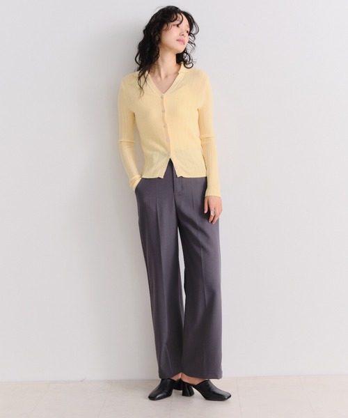 Shelly island（シェリーアイランド）の「スキッパーカーディガン（カーディガン/ボレロ・レディース・ブラウン/ホワイト/イエロー・FREE）」の16枚目の写真