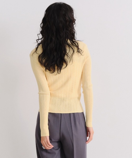 Shelly island（シェリーアイランド）の「スキッパーカーディガン（カーディガン/ボレロ・レディース・ブラウン/ホワイト/イエロー・FREE）」の15枚目の写真