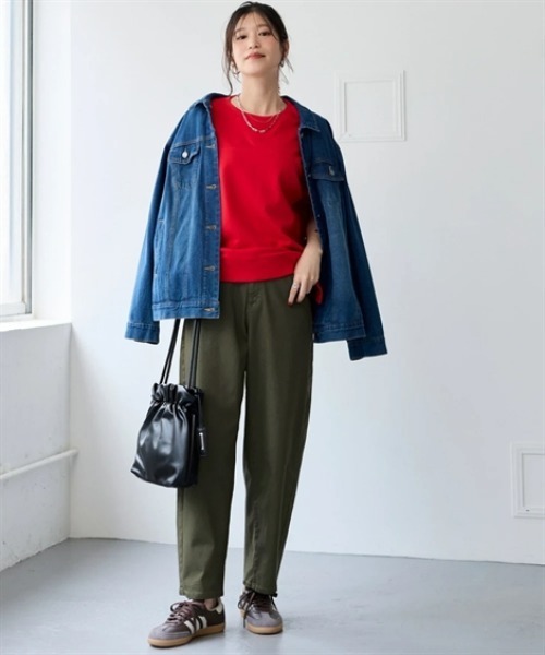 nissen（ニッセン）の「すごのびストレッチツイルカーブパンツ（ゆったりヒップ）＜大きいサイズ有＞（その他パンツ・レディース・モカ/ライトベージュ/カーキ/ブラック・LL/L/M/S）」の10枚目の写真