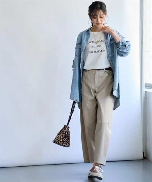 nissen（ニッセン）の「すごのびストレッチツイルカーブパンツ（ゆったりヒップ）＜大きいサイズ有＞（その他パンツ・レディース・モカ/ライトベージュ/カーキ/ブラック・LL/L/M/S）」の13枚目の写真