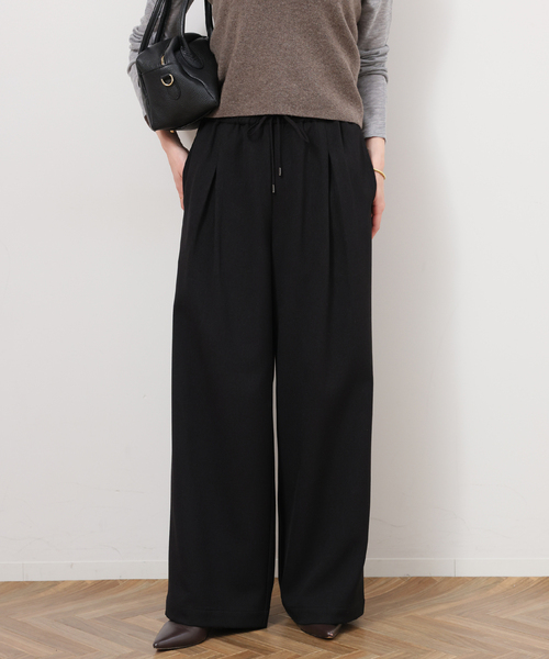 JOURNAL STANDARD relume(ジャーナルスタンダード レリューム)の「ストレッチメランジツイルイージーパンツ(その他パンツ・レディース・ブラウン/ホワイト/ブラック・36/38)」の3枚目の写真