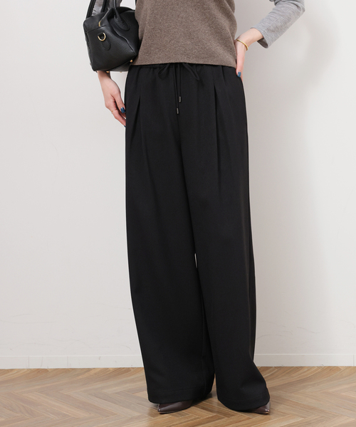 JOURNAL STANDARD relume(ジャーナルスタンダード レリューム)の「ストレッチメランジツイルイージーパンツ(その他パンツ・レディース・ブラウン/ホワイト/ブラック・36/38)」の8枚目の写真
