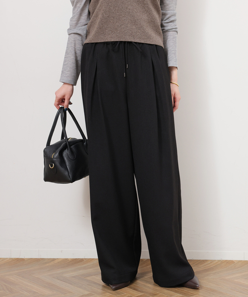 JOURNAL STANDARD relume(ジャーナルスタンダード レリューム)の「ストレッチメランジツイルイージーパンツ(その他パンツ・レディース・ブラウン/ホワイト/ブラック・36/38)」の9枚目の写真