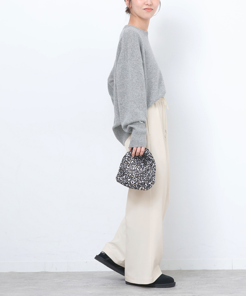 JOURNAL STANDARD relume(ジャーナルスタンダード レリューム)の「ストレッチメランジツイルイージーパンツ(その他パンツ・レディース・ブラウン/ホワイト/ブラック・36/38)」の14枚目の写真