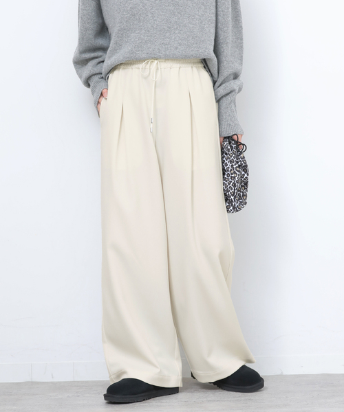 JOURNAL STANDARD relume(ジャーナルスタンダード レリューム)の「ストレッチメランジツイルイージーパンツ(その他パンツ・レディース・ブラウン/ホワイト/ブラック・36/38)」の16枚目の写真
