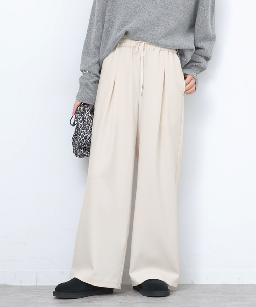 JOURNAL STANDARD relume(ジャーナルスタンダード レリューム)の「ストレッチメランジツイルイージーパンツ(その他パンツ・レディース・ブラウン/ホワイト/ブラック・36/38)」の17枚目の写真