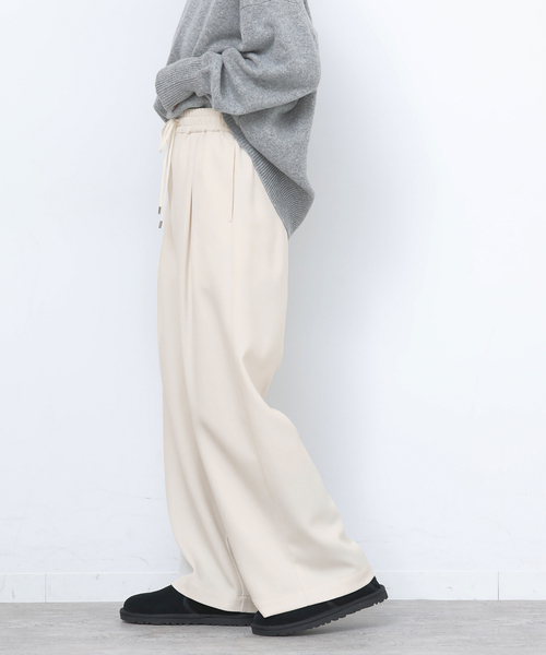 JOURNAL STANDARD relume(ジャーナルスタンダード レリューム)の「ストレッチメランジツイルイージーパンツ(その他パンツ・レディース・ブラウン/ホワイト/ブラック・36/38)」の18枚目の写真