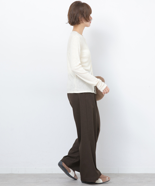 JOURNAL STANDARD relume(ジャーナルスタンダード レリューム)の「ストレッチメランジツイルイージーパンツ(その他パンツ・レディース・ブラウン/ホワイト/ブラック・36/38)」の21枚目の写真