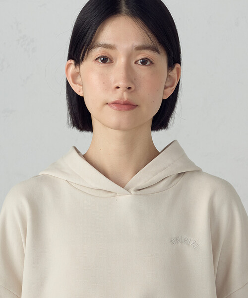 ONIGIRI（オニギリ）の「裏毛フーディパーカ（パーカー・レディース・ネイビー/アイボリー・FREE）」の14枚目の写真