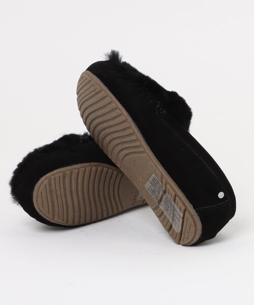 EMU Australia（エミューオーストラリア）の「Cairns Reverse Fur / モカシン スリッポン（スリッポン・レディース・スモーク/ブラック・8/7/6）」の4枚目の写真