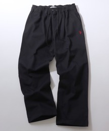 U.S. POLO ASSN. | U.S. POLO ASSN./ユーエスポロアッスン ワンポイント刺繍 ツイル 2タック ワイドパンツ イージーパンツ(チノパンツ)