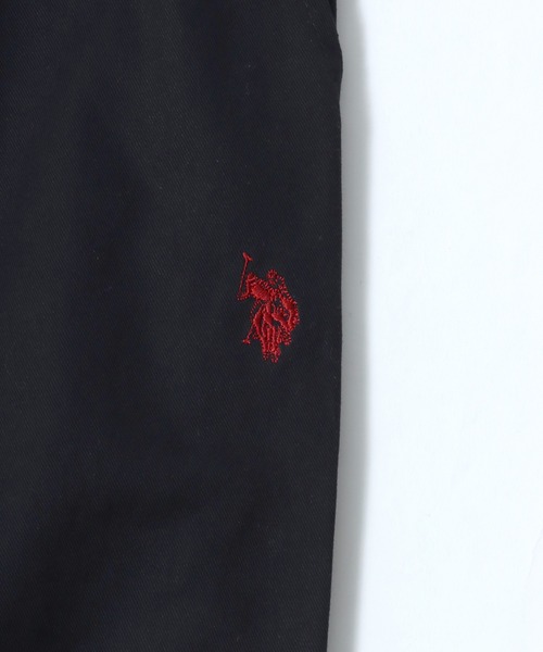 U.S. POLO ASSN.(ユーエスポロアッスン)の「U.S. POLO ASSN./ユーエスポロアッスン ワンポイント刺繍 ツイル 2タック ワイドパンツ イージーパンツ(チノパンツ・メンズ・ベージュ/ブラック/アイボリー・L/M)」の11枚目の写真