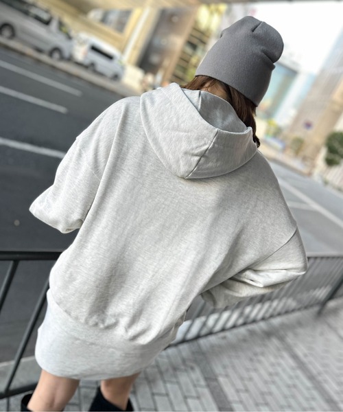 GORGE(ゴージ)の「《USAロゴ×星条旗袖刺繍》裏毛ZIPパーカー/秋冬春 セットアップ可(パーカー・レディース・オートミール/ネイビー/ブラック・F)」の9枚目の写真