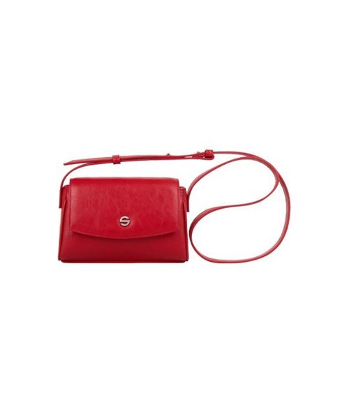 SEMICODE(セミコード)の「capture bag micro - crinkle red(メッセンジャーバッグ・レディース・その他・FREE)」の2枚目の写真