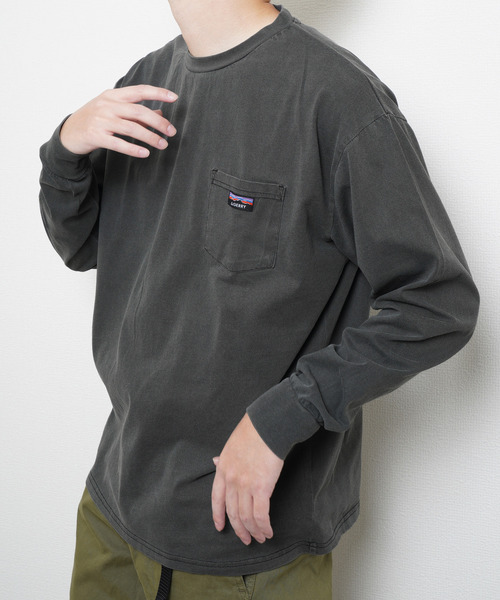 GERRY（ジェリー）の「GERRY ピグメント胸ポケットロンTEE（Tシャツ/カットソー・メンズ・ベージュ/グリーン/ブラック/ネイビー系・MEDIUM/LARGE/X-LARGE）」の10枚目の写真
