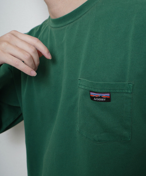GERRY（ジェリー）の「GERRY ピグメント胸ポケットロンTEE（Tシャツ/カットソー・メンズ・ベージュ/グリーン/ブラック/ネイビー系・MEDIUM/LARGE/X-LARGE）」の15枚目の写真