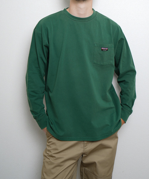 GERRY（ジェリー）の「GERRY ピグメント胸ポケットロンTEE（Tシャツ/カットソー・メンズ・ベージュ/グリーン/ブラック/ネイビー系・MEDIUM/LARGE/X-LARGE）」の16枚目の写真