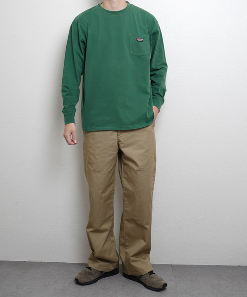 GERRY（ジェリー）の「GERRY ピグメント胸ポケットロンTEE（Tシャツ/カットソー・メンズ・ベージュ/グリーン/ブラック/ネイビー系・MEDIUM/LARGE/X-LARGE）」の17枚目の写真