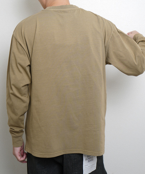 GERRY（ジェリー）の「GERRY ピグメント胸ポケットロンTEE（Tシャツ/カットソー・メンズ・ベージュ/グリーン/ブラック/ネイビー系・MEDIUM/LARGE/X-LARGE）」の20枚目の写真