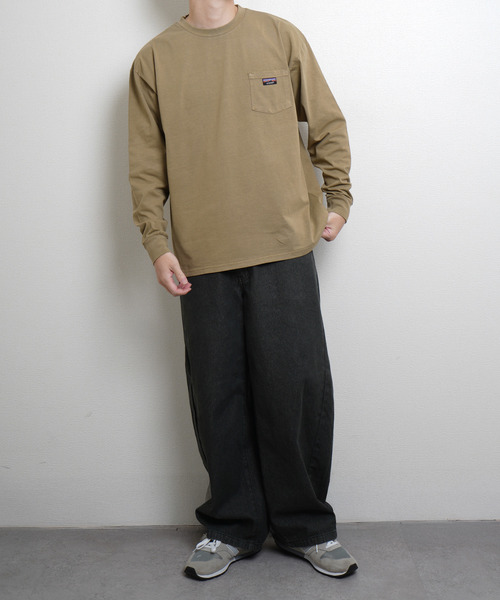 GERRY（ジェリー）の「GERRY ピグメント胸ポケットロンTEE（Tシャツ/カットソー・メンズ・ベージュ/グリーン/ブラック/ネイビー系・MEDIUM/LARGE/X-LARGE）」の22枚目の写真