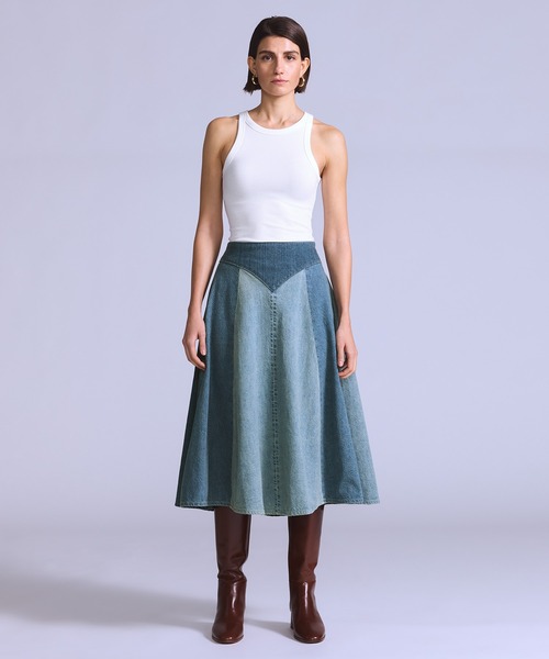 Levi's（リーバイス）の「Levi's/リーバイス BLUETAB(TM) RODEO スカート（デニムスカート・レディース・インディゴブルー・23inch/24inch/25inch/26inch/27inch/28inch）」の2枚目の写真