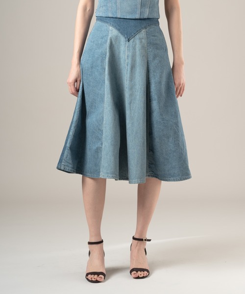 Levi's（リーバイス）の「Levi's/リーバイス BLUETAB(TM) RODEO スカート（デニムスカート・レディース・インディゴブルー・23inch/24inch/25inch/26inch/27inch/28inch）」の5枚目の写真