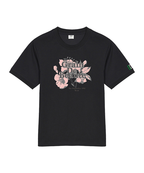GRAIN DE BEAUTE（グランデボーテ）の「SIGNATURE T-SHIRT 03 [BLACK]（Tシャツ/カットソー・レディース・ブラック・S/M/L/XL）」の2枚目の写真