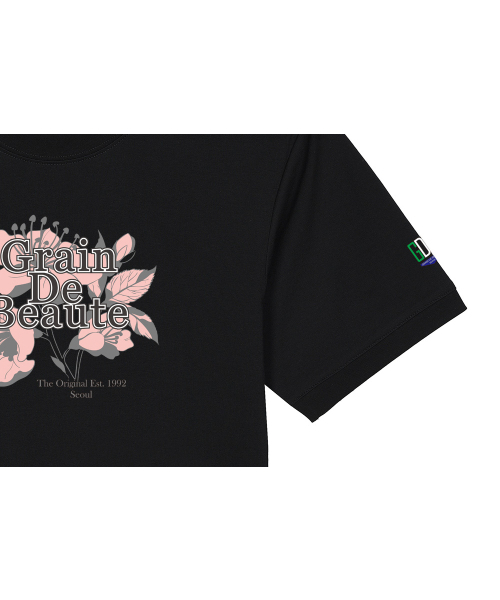 GRAIN DE BEAUTE（グランデボーテ）の「SIGNATURE T-SHIRT 03 [BLACK]（Tシャツ/カットソー・レディース・ブラック・S/M/L/XL）」の5枚目の写真